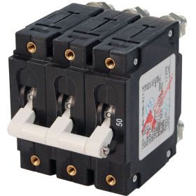 Blue Sea 7287 C-Series Triple Pole Circuit Breaker - 50A