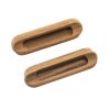 Whitecap Teak Oblong Drawer Pull - 4-1/16"L - 2 Pack