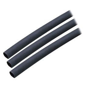 Ancor Adhesive Lined Heat Shrink Tubing (ALT) - 1/4" x 3" - 3-Pack - Black