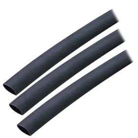 Ancor Adhesive Lined Heat Shrink Tubing (ALT) - 3/8" x 3" - 3-Pack - Black