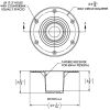 TACO Table Support - Flush Mount - Fits 2-3/8" Pedestals