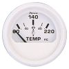 Faria Dress White 2" Cylinder Head Temperature Gauge (60 - 220&deg; F)