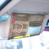 Car Organizer Sun Visor Holder Pouch Sunshade Receiving Bag Storage Bag Fits Most Vehicles