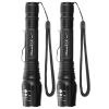 2Packs T6 Tactical Military LED Flashlight 50000LM Zoomable Rechargeable Flashlight Torch w/ 5Modes SOS Night Light