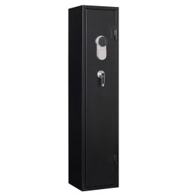 Digital Keypad Gun Safe Quick Access Electronic Storage Steel Security Cabinet (Color: black)